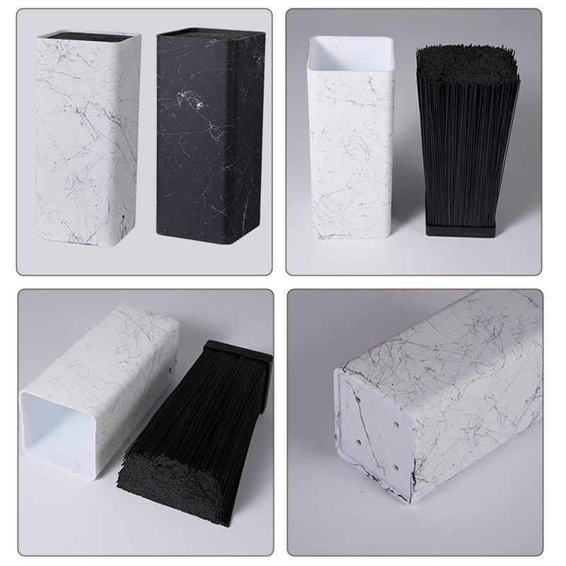 Slot-Free Universal Knife Block in Marble-Effect Finish - image 3