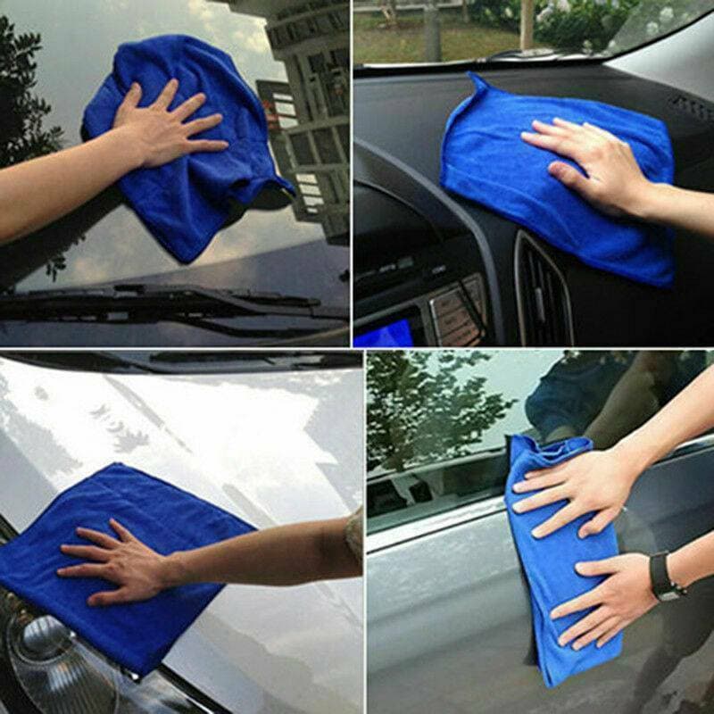 Stock up on 50 blue microfibre cloths for cleaning - image 1