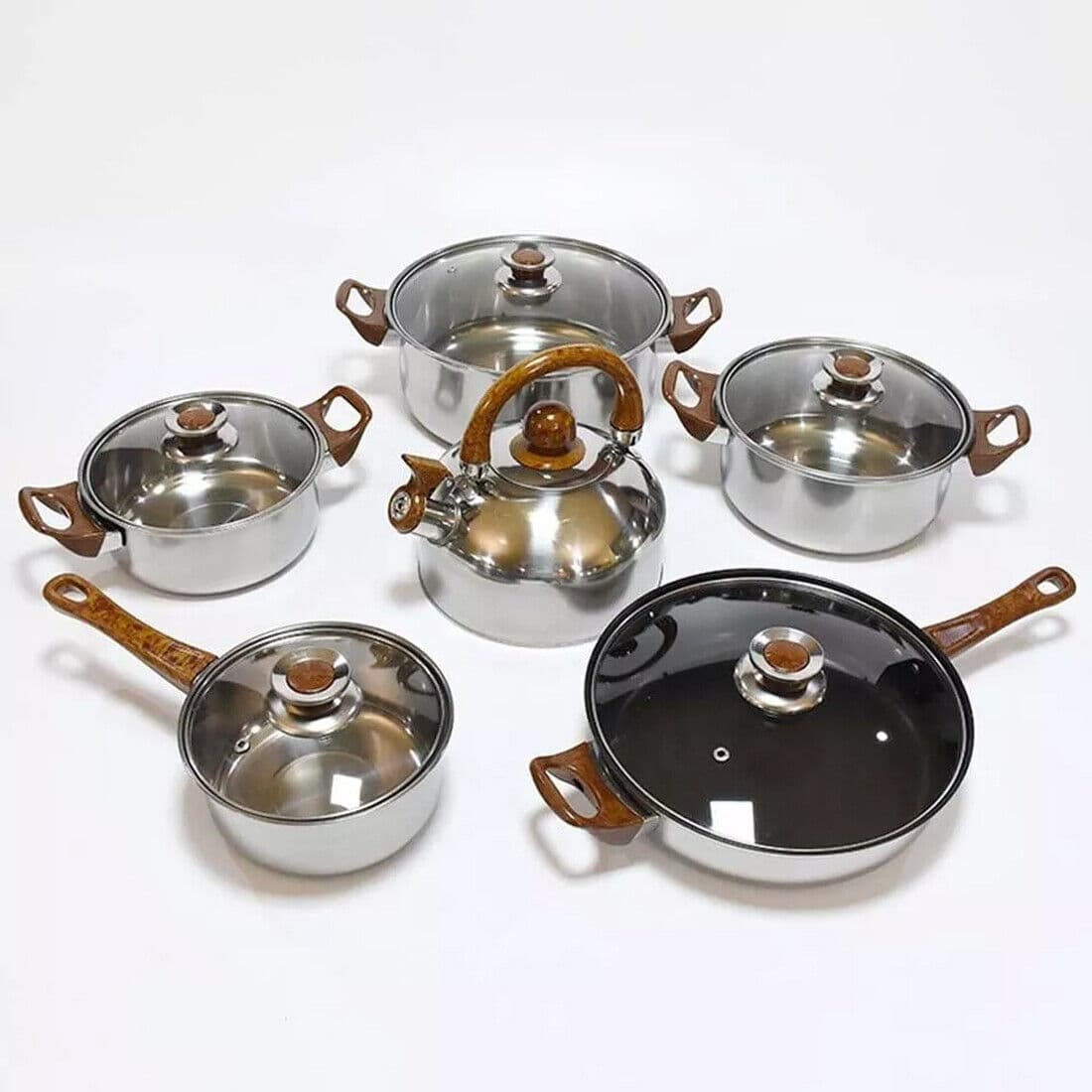 Complete Your Kitchen with a 12-Piece Stainless Steel Cookware Set - image 2