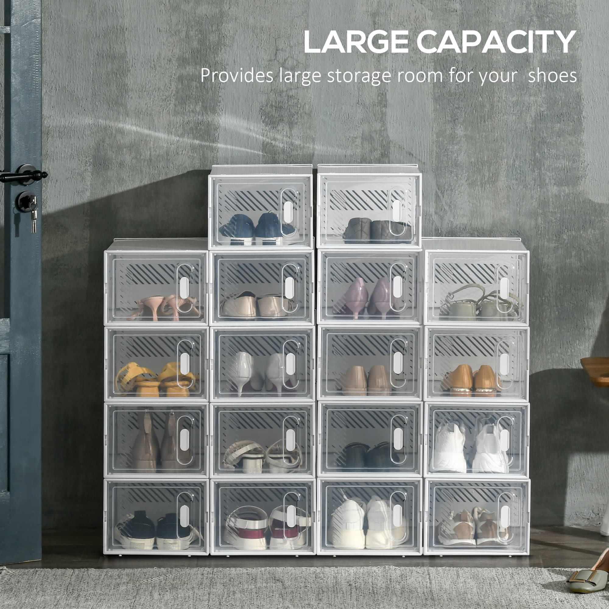 Stackable Clear Shoe Boxes That Click Shut Every Time - image 3