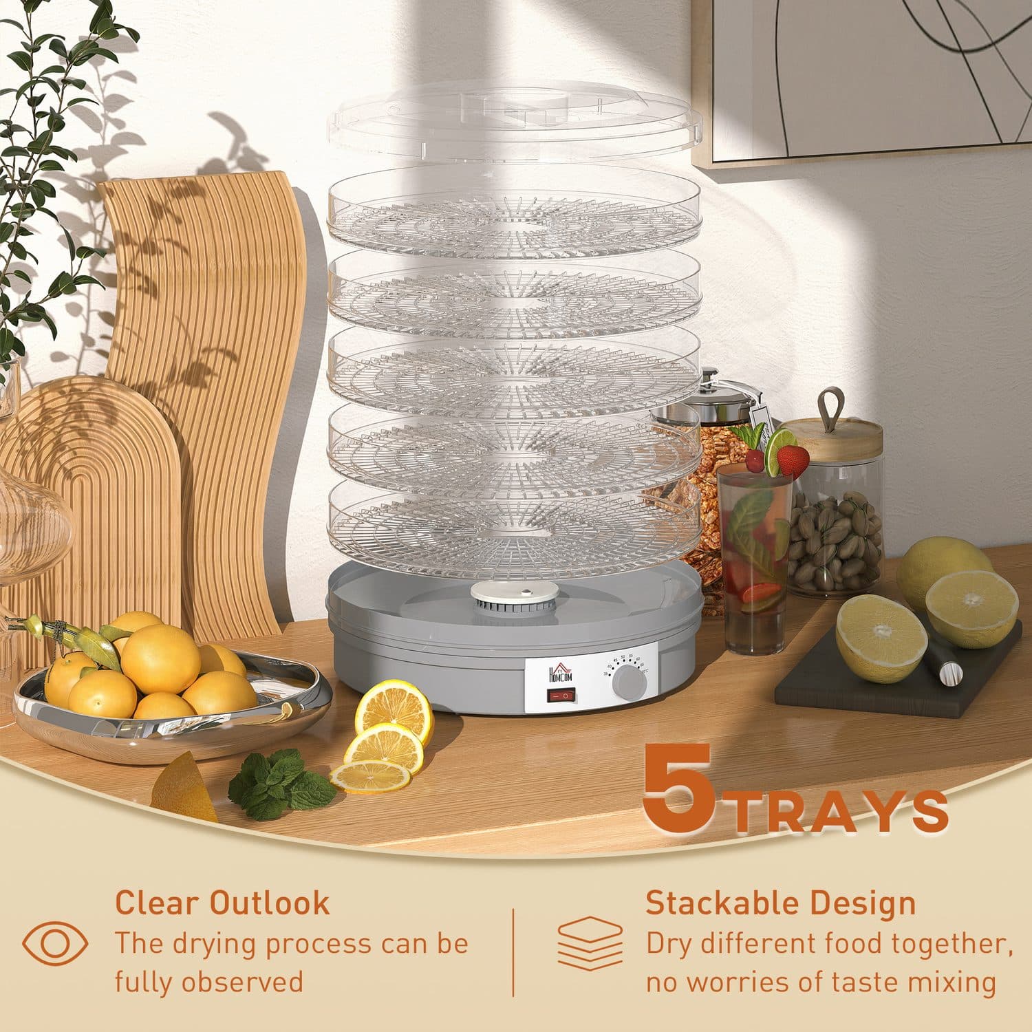 5 Tier Food Dehydrator for Fruit, Jerky and Snacks - image 5