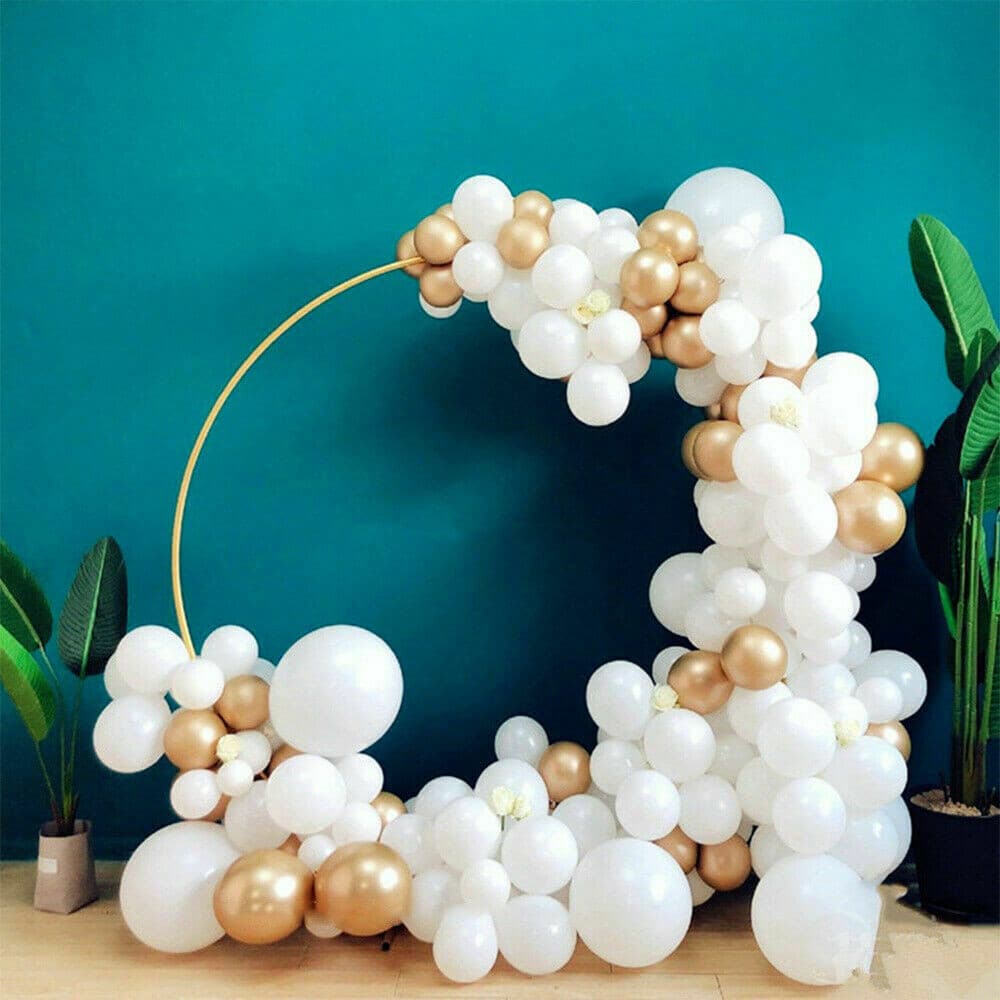 2m Gold Round Balloon Arch Backdrop Stand - image 6