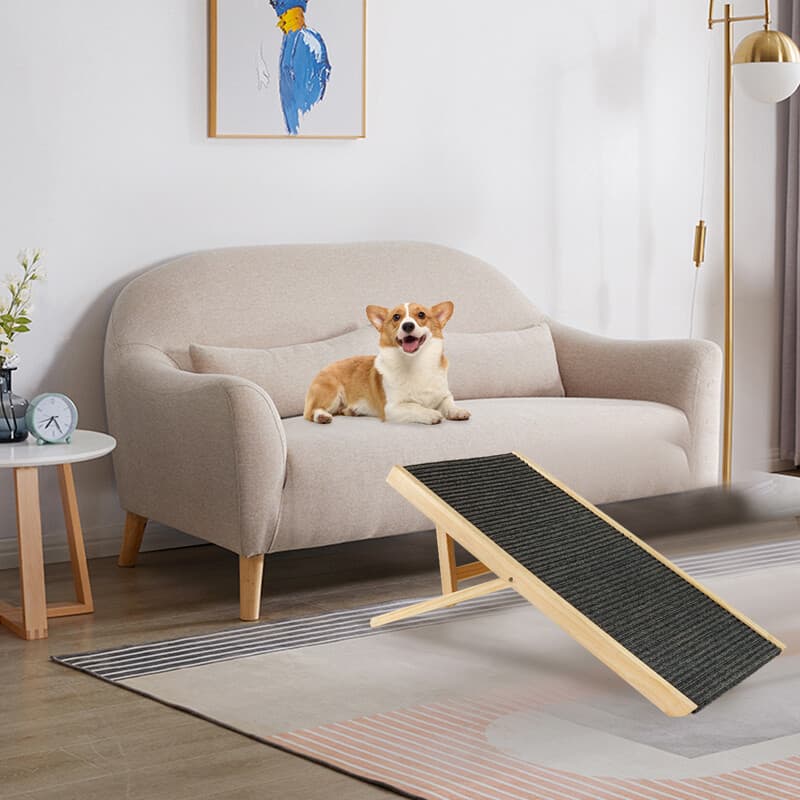 Foldable Wooden Pet Ramp with 3 Adjustable Heights - image 9