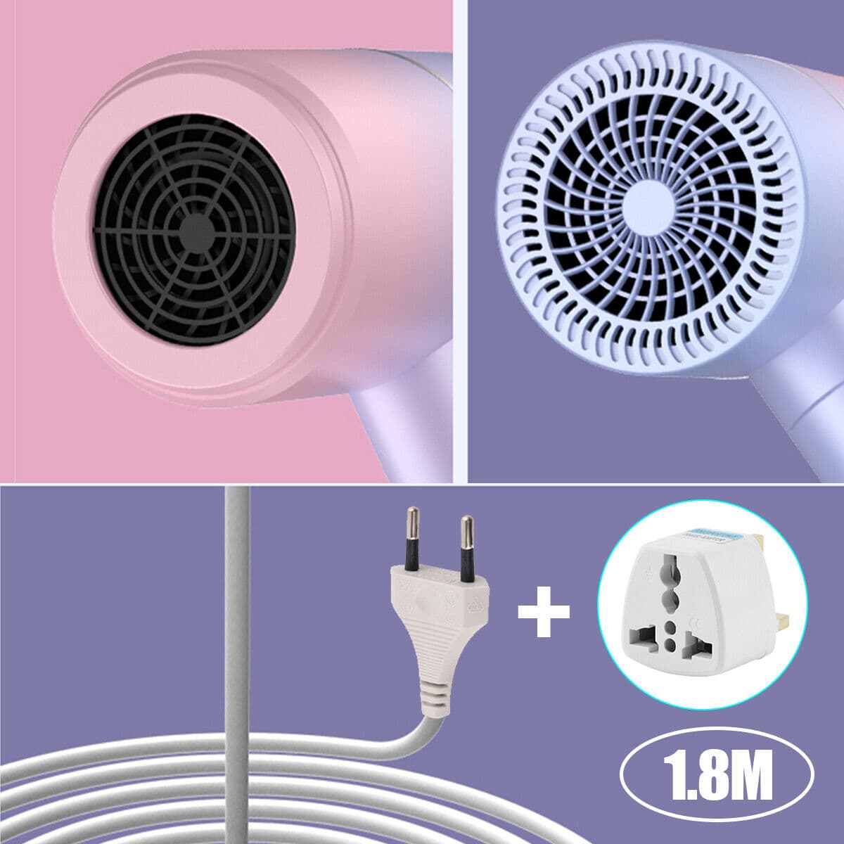 Foldable Negative Ionic Hair Dryer with Adjustable Temperature - image 7