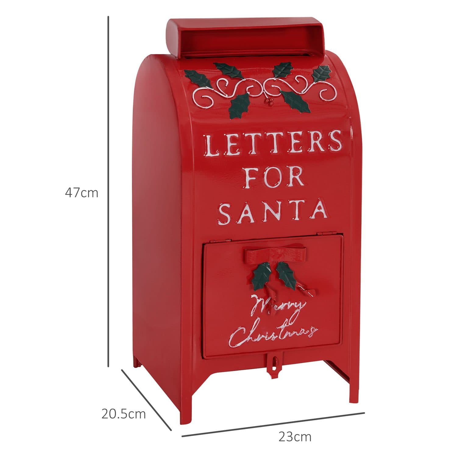 Festive Red Postbox for Letters to Santa - image 2