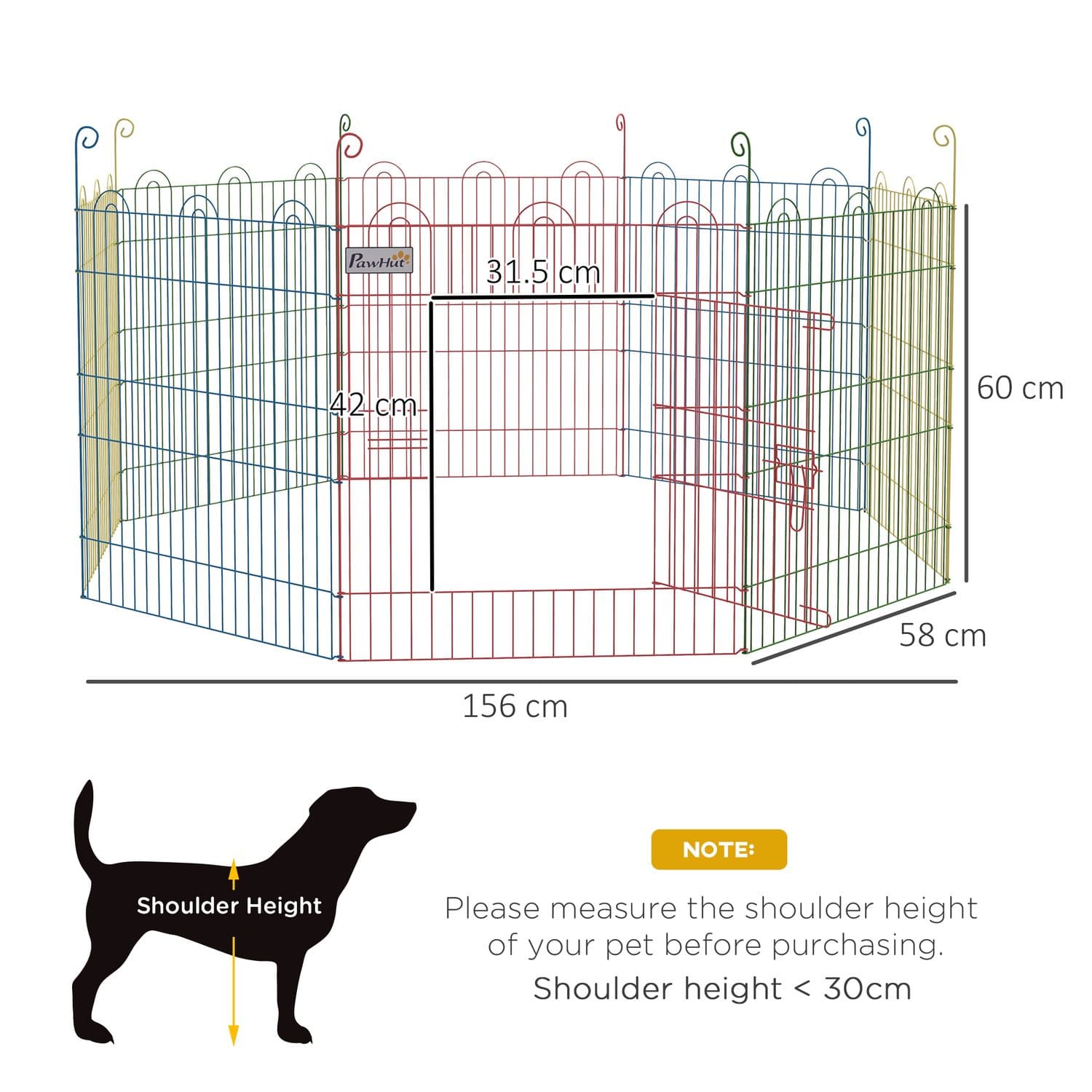 8 Panel Pet Playpen for Cats, Puppies and Small Animals - image 1