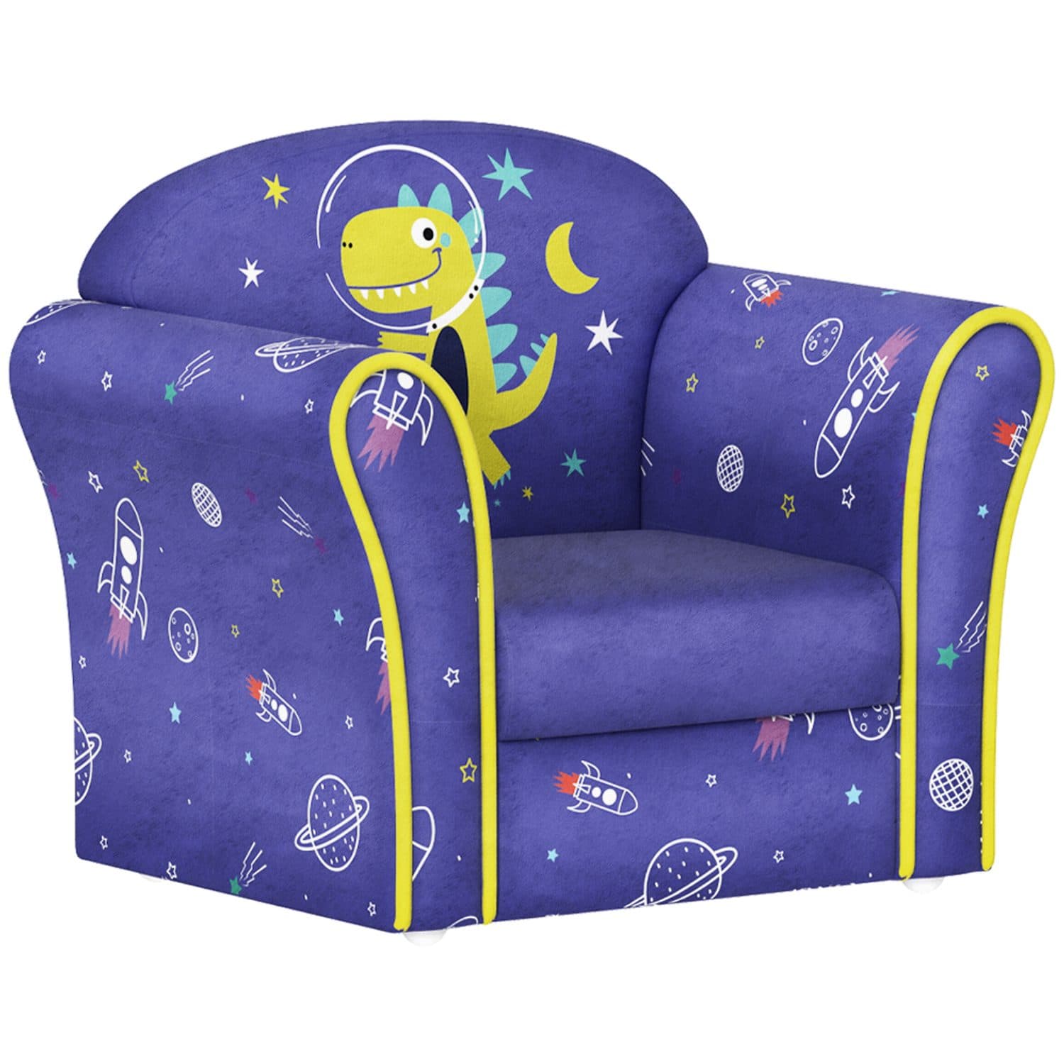 Blue kids armchair for cosy toddler reading corners - Blue
