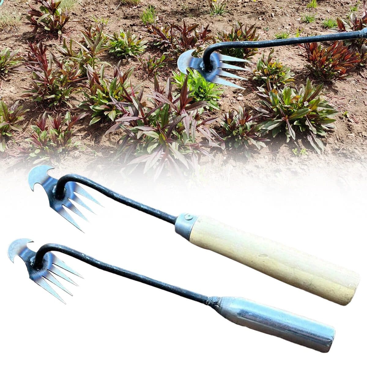 Manual Garden Weeder for Tight Soil Spaces