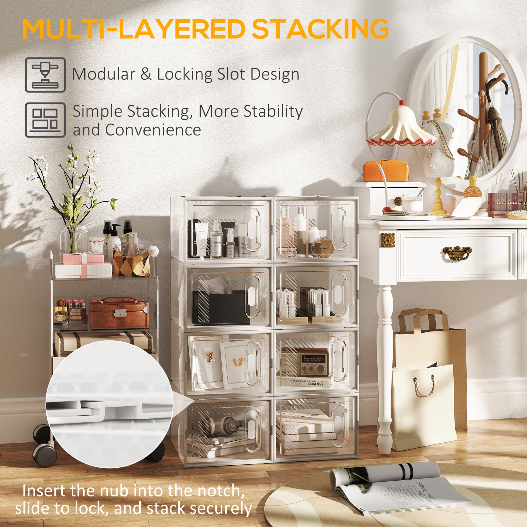 Clear Stackable Shoe Storage Boxes for Tidy Hallways - image 3
