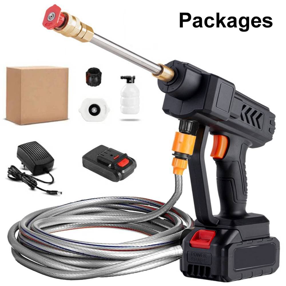 Portable Cordless Pressure Washer — 406PSI with 3 Nozzles