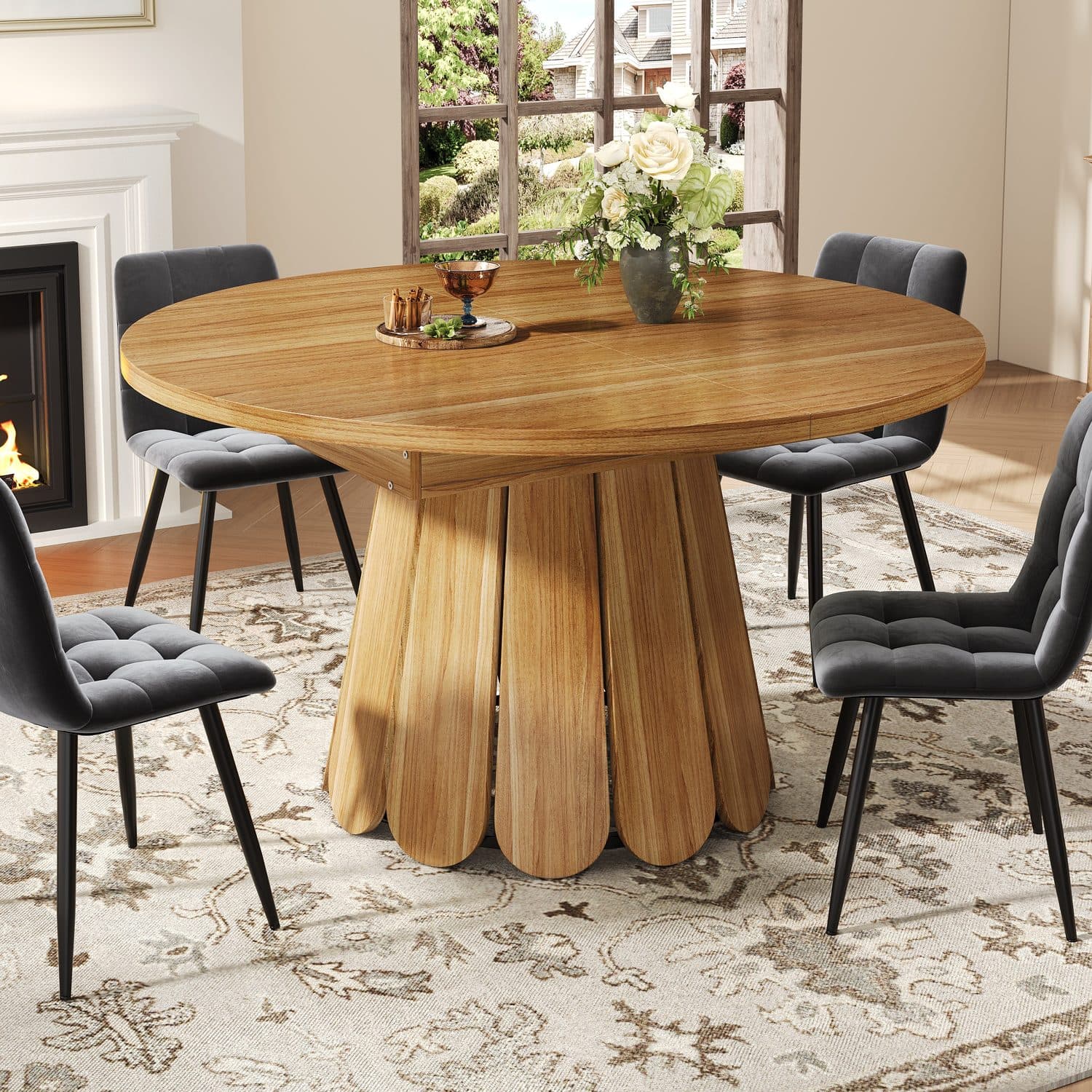 Extendable Wooden Table - image 4