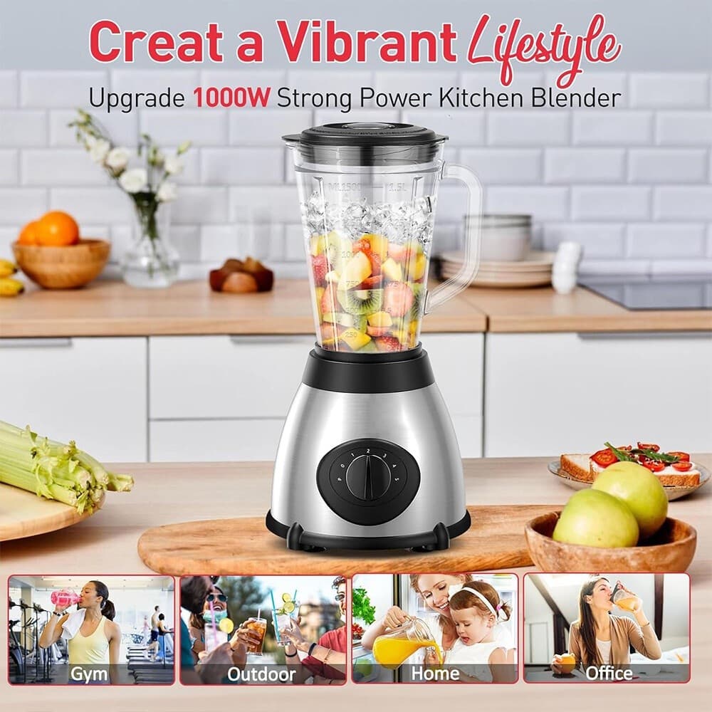 850W Blender with 1.5-Litre Jug and Five Speed Settings - image 4