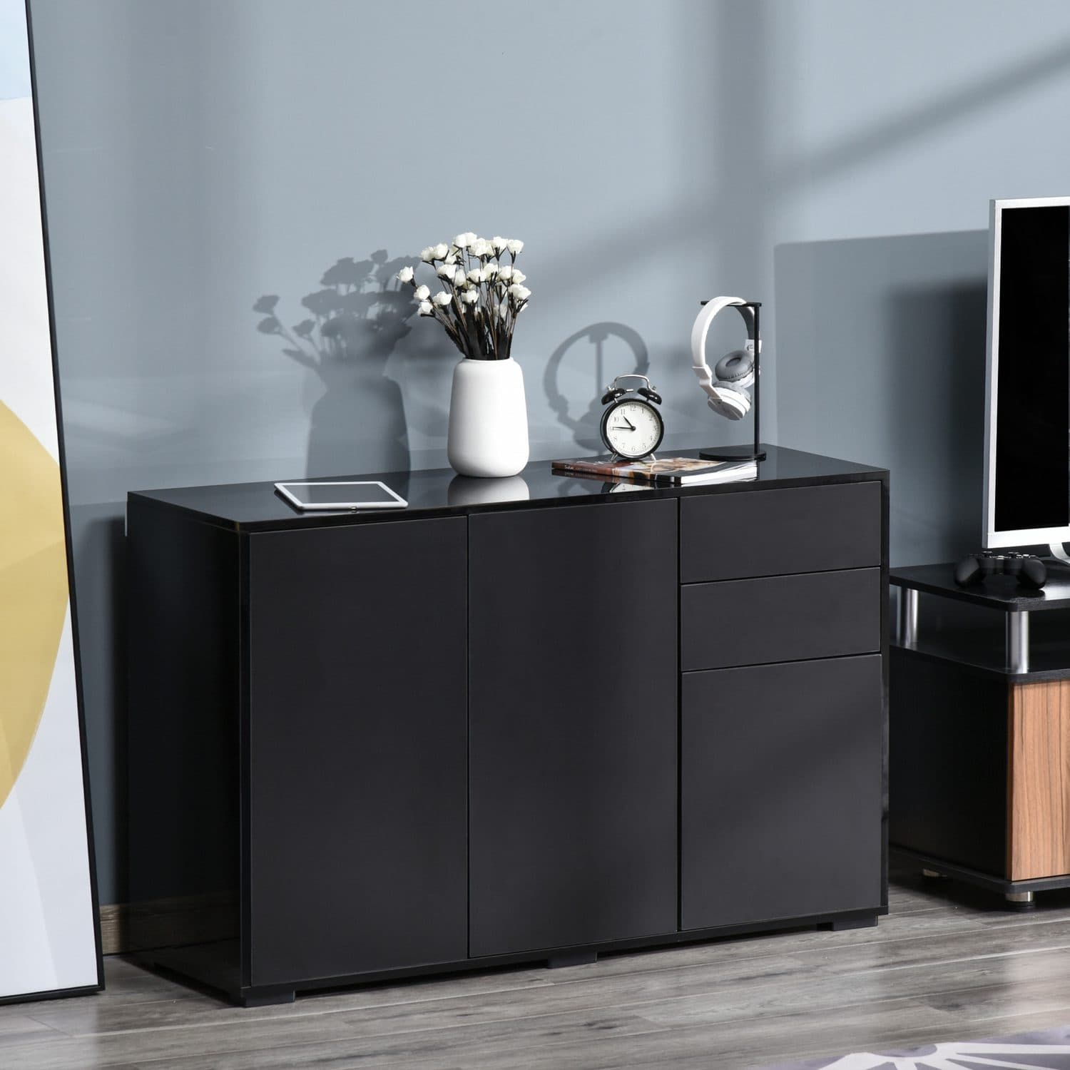 Sleek Black Sideboard - image 1
