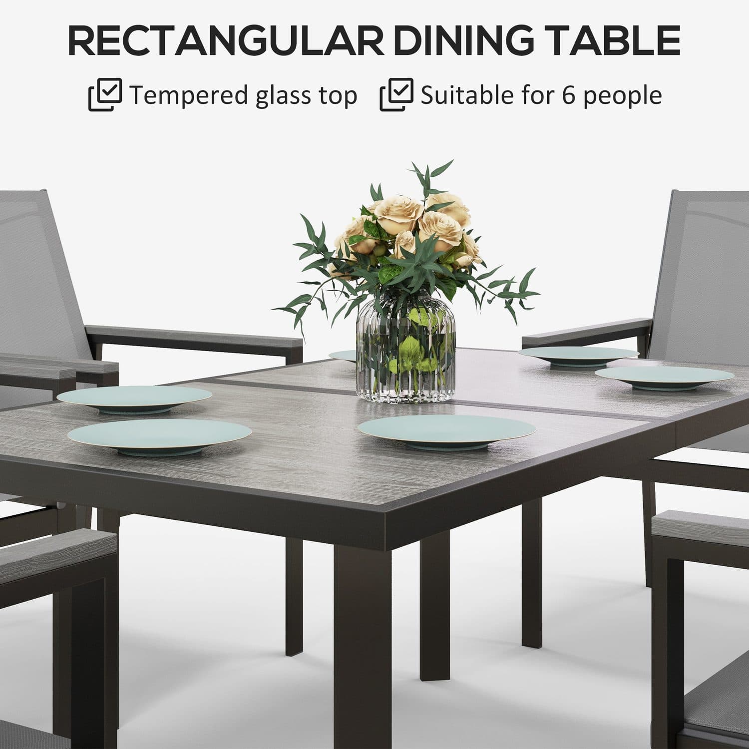 7-Piece Metal Dining Set - image 4