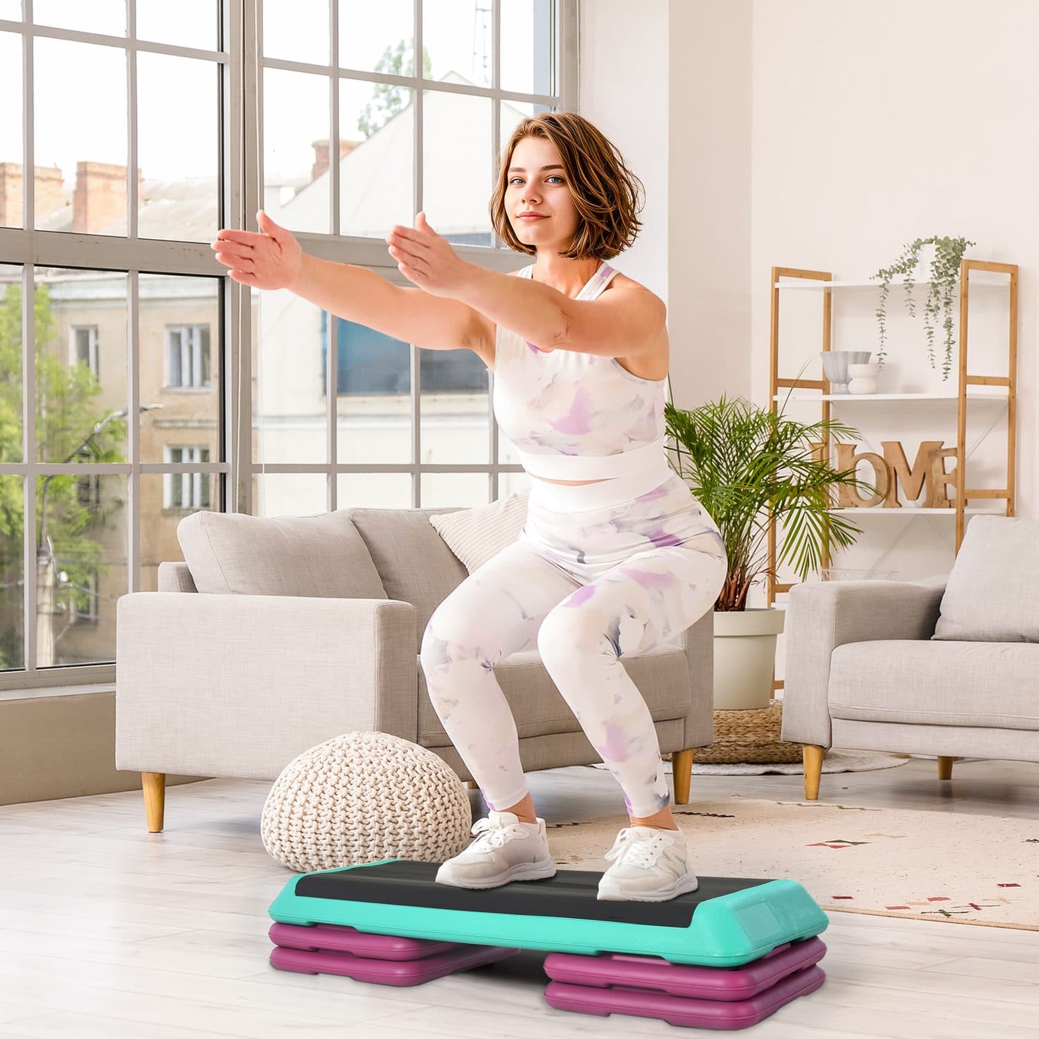 3-Level Adjustable Aerobic Step with Non-Slip Top - image 5