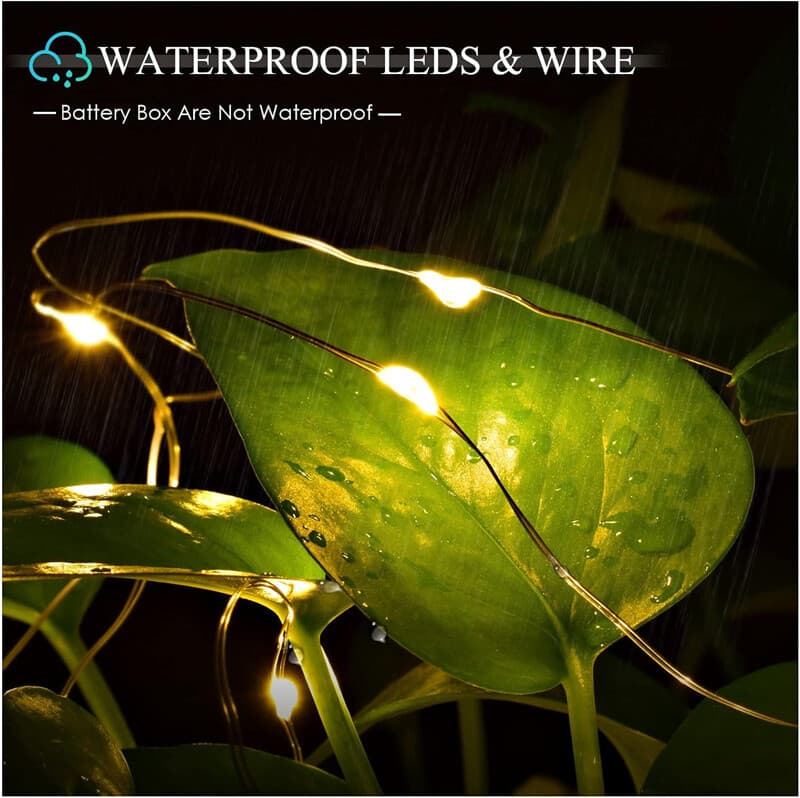 Cold White Copper Wire Fairy Lights – Battery Operated, 5m - image 10
