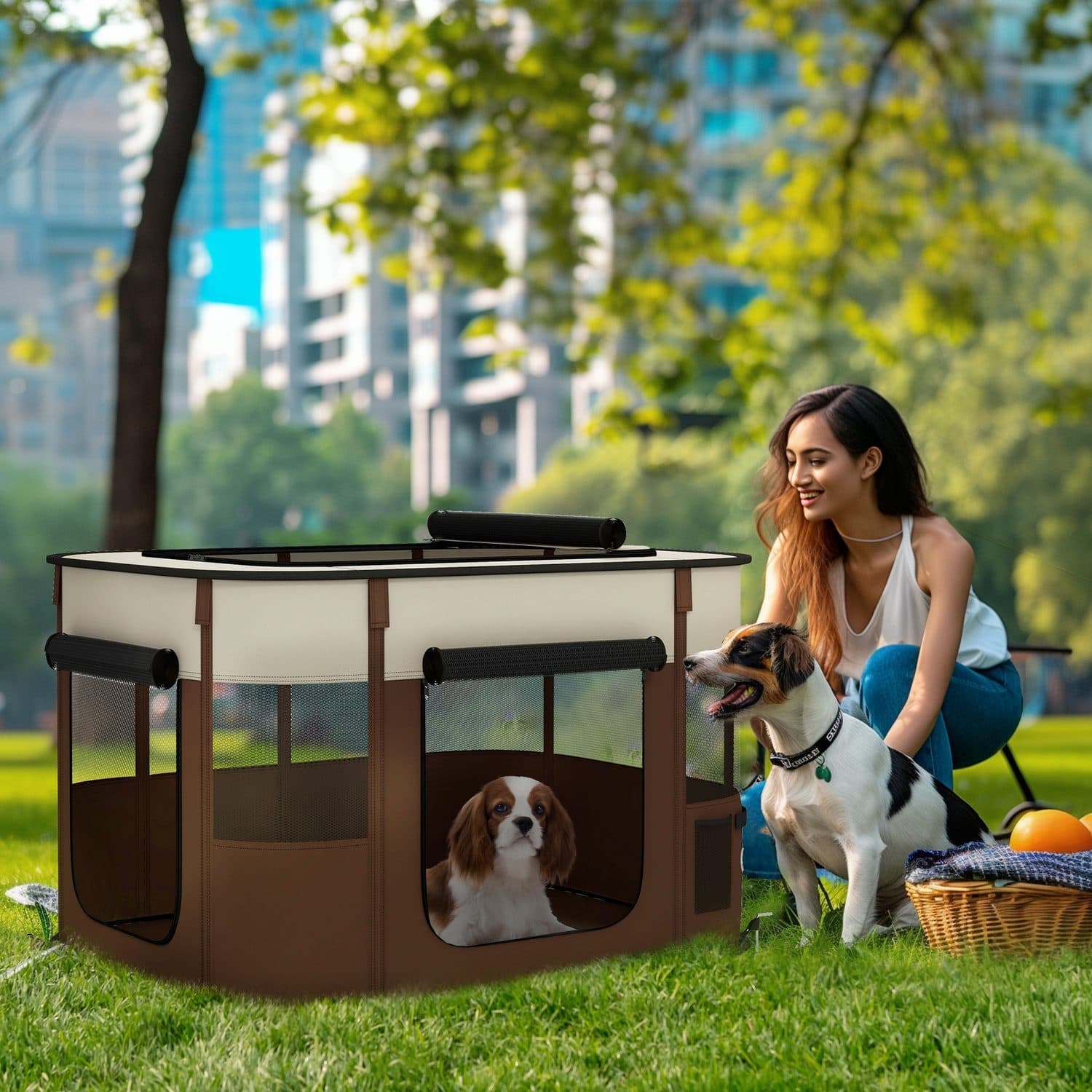 Foldable Pet Playpen for Indoor and Outdoor Use - image 5