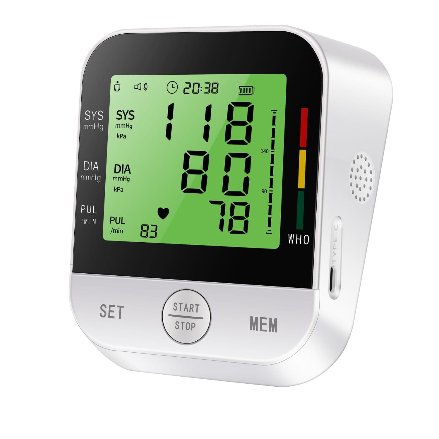 Digital Upper Arm Blood Pressure Monitor, White - image 5