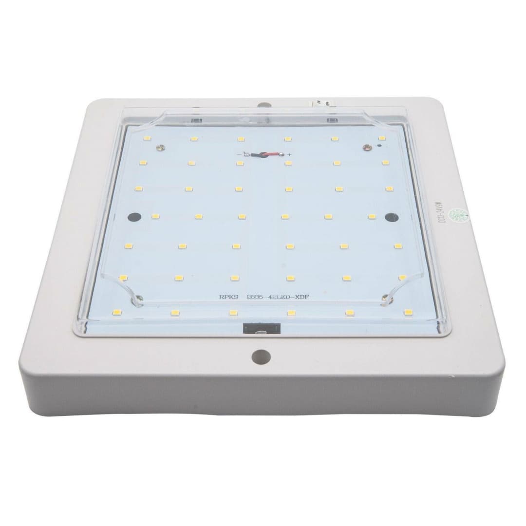 Square 12V LED Ceiling Light Panel for Caravan, Motorhome and Boat - image 9