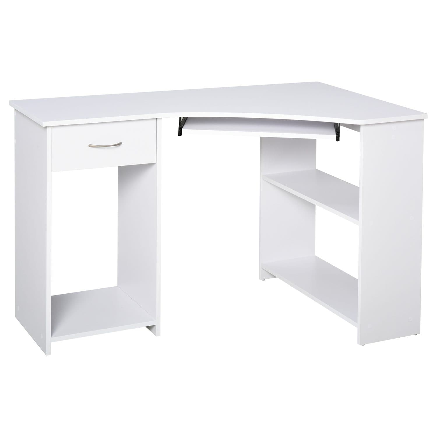 White Corner Desk - White