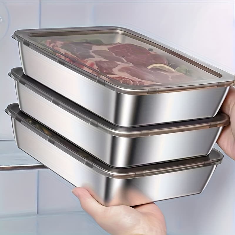 Keep Food Fresh with Stainless Steel Stackable Containers - image 2