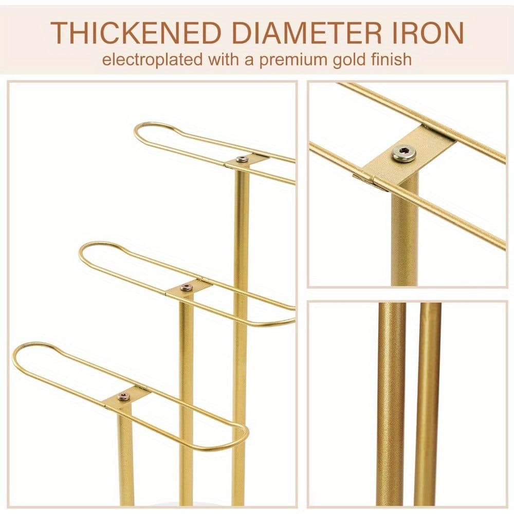 3-Tier Gold Jewellery Stand & Headband Organiser - image 5