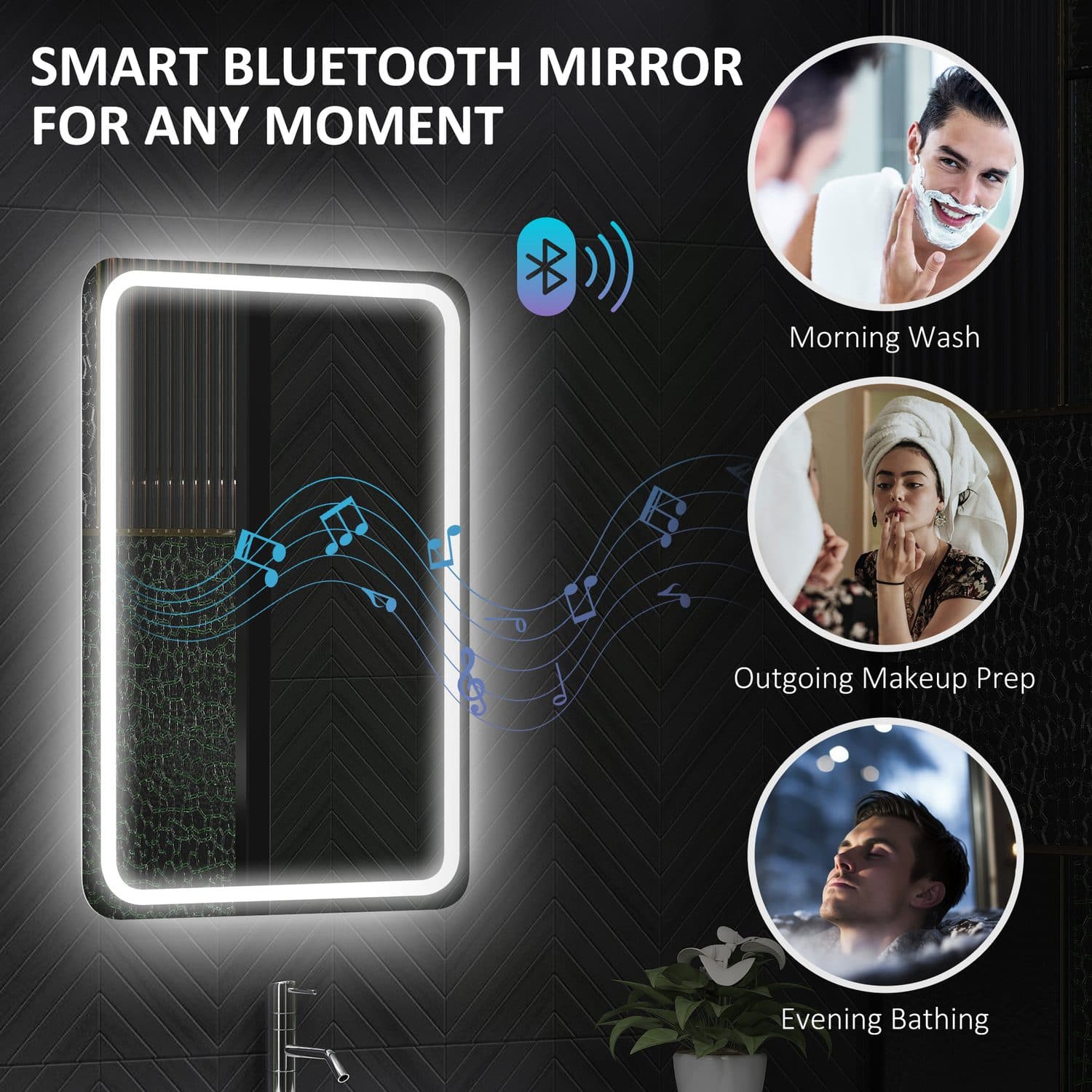 Bluetooth LED Bathroom Mirror - image 3