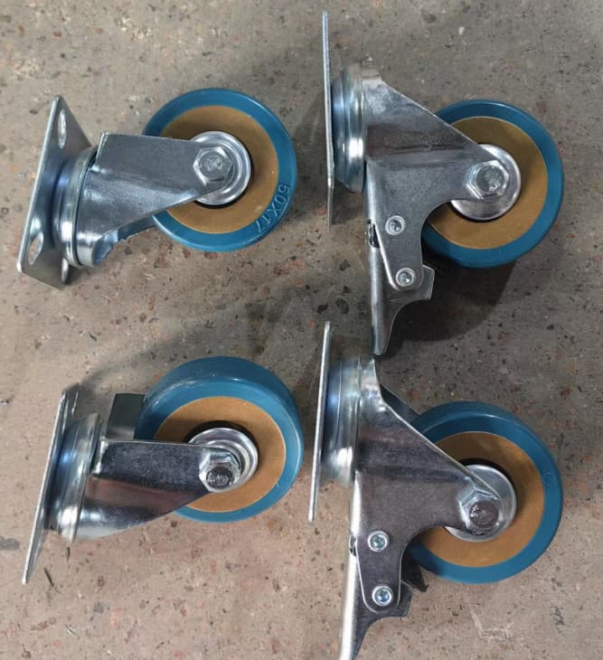 Heavy Duty 50mm Swivel Castor Wheels | Set of 4 - image 5