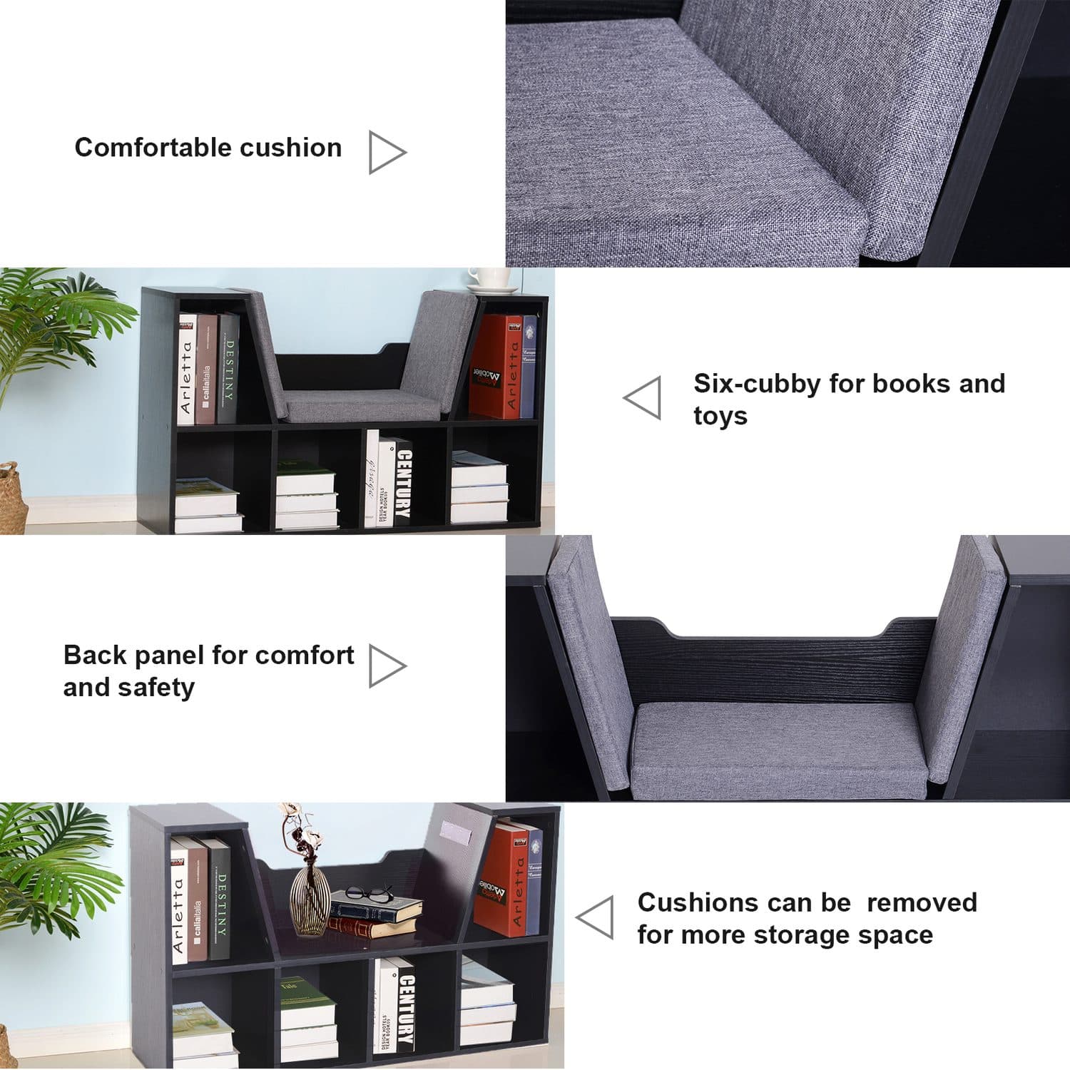 Cushioned Reading Nook Bookcase - image 4