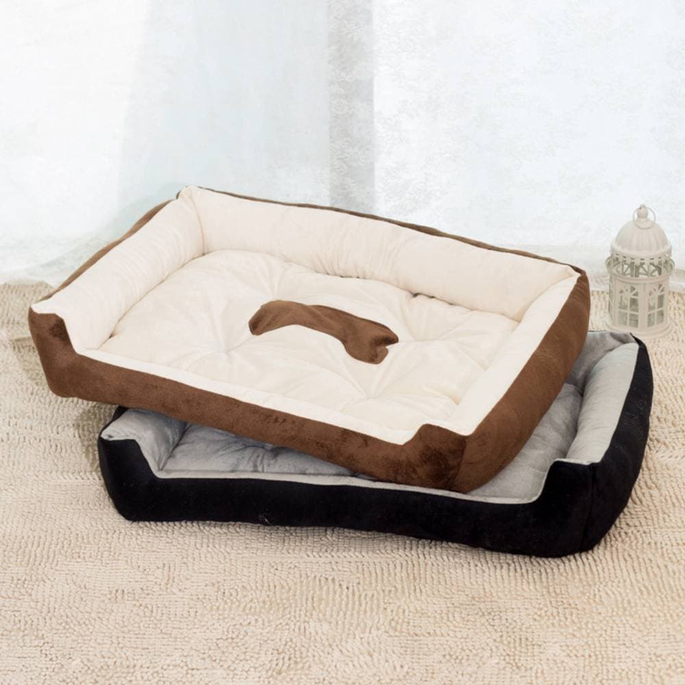Large Plush Pet Bed for Warm Cosy Lounging - image 2