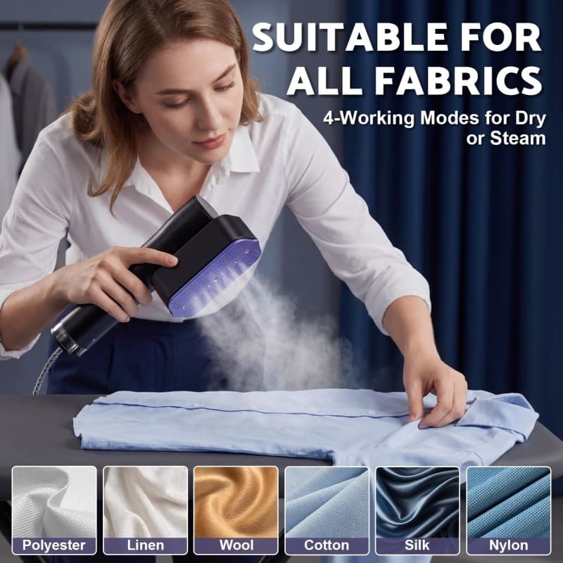 Compact Travel Steamer That Heats Up in 30 Seconds - image 9