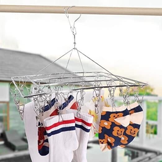 Stainless Steel Sock Hanger for Effortless Air Drying - image 7
