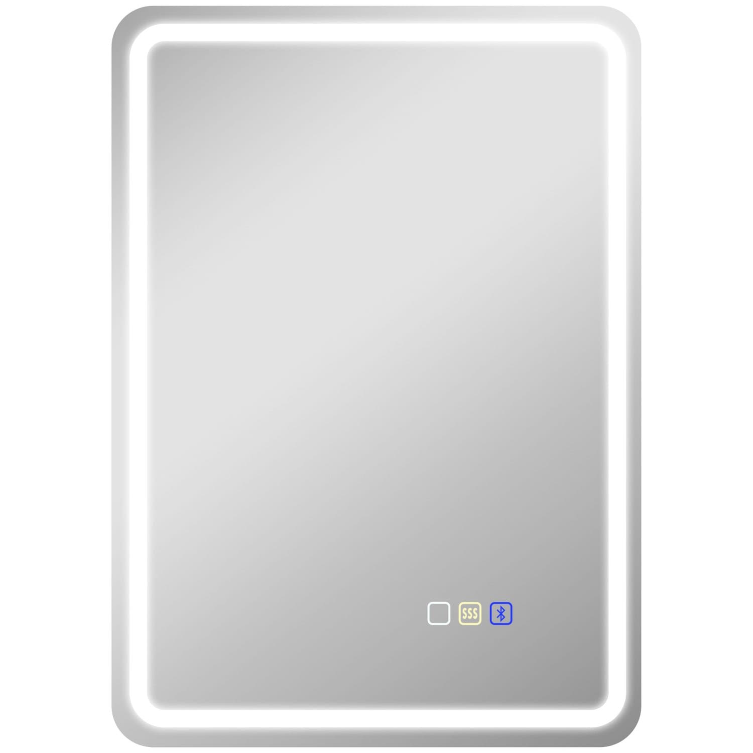 Bluetooth LED Bathroom Mirror - Silver