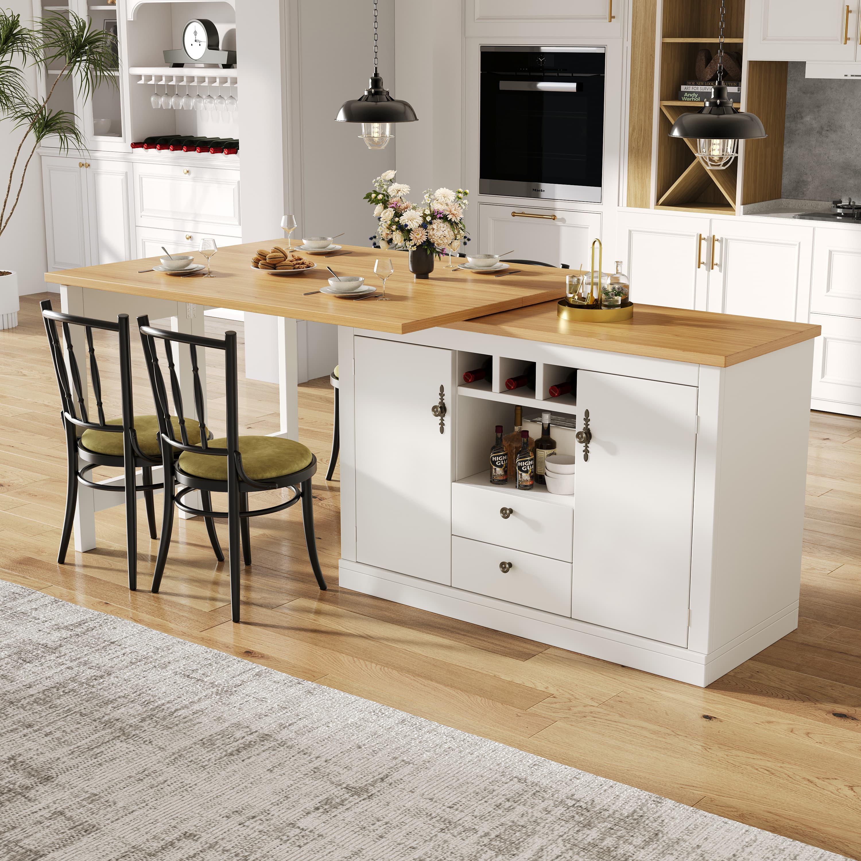Swivelling Extendable Bar Table - image 2