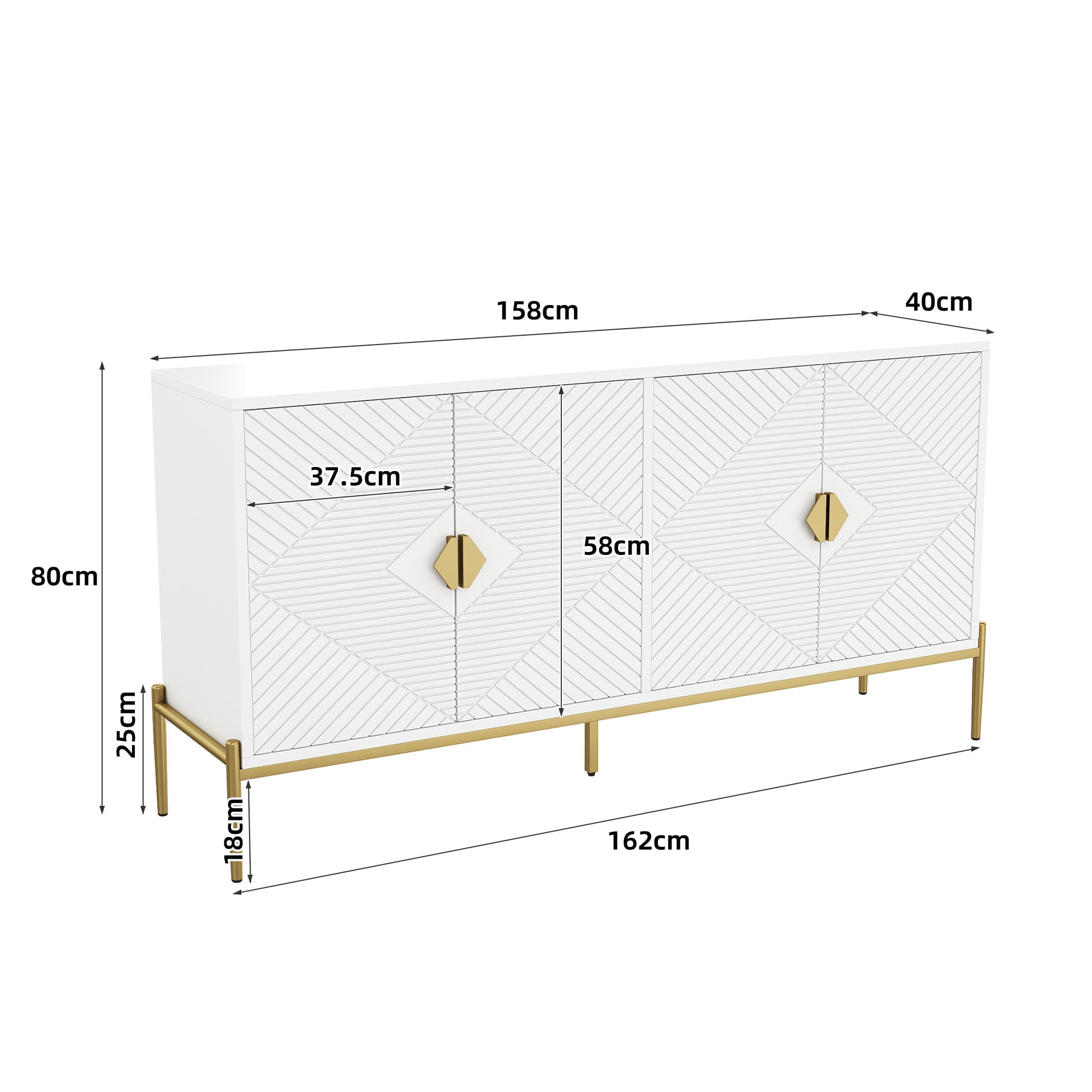 Chic Geometric Sideboard - image 2