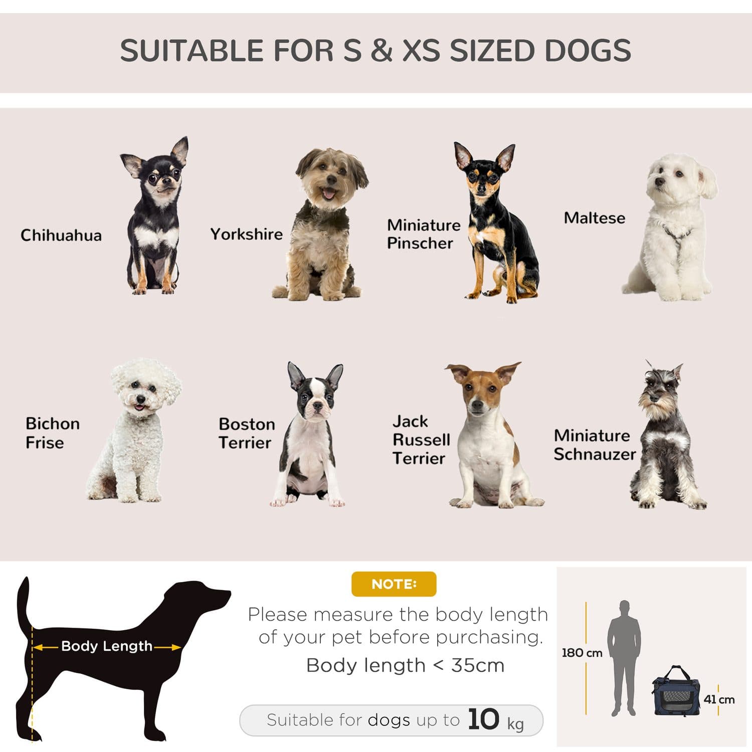 PawHut Foldable Soft-Side Pet Carrier with Mesh Windows - image 5