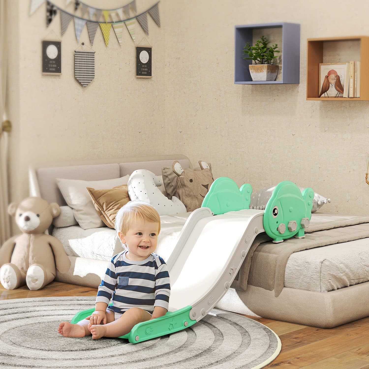Turn sofas and beds into safe toddler slide fun - image 5