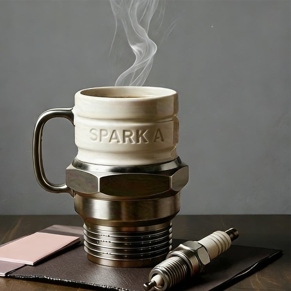 Spark Plug Coffee Mug — A Conversation Starter for Mechanics - image 2