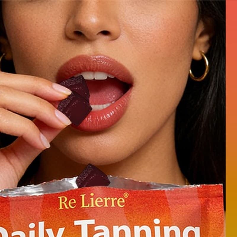 Re Lierre Daily Tanning Gummies, Sour Strawberry - image 4
